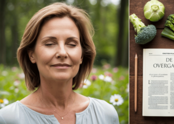 senior- woman- nature-book-called-de -overgang