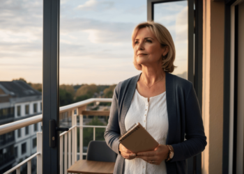vrouw-50+-balkon-hoopvol-uitijkend-toekomst-leeg-nest-syndroom-nieuw-begin
